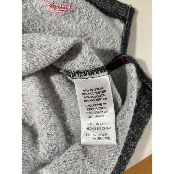 Tommy Bahama Sweatshirt Womens XL Gray Pullover Heather Long Sleeve Fleece - Picture 4 of 11